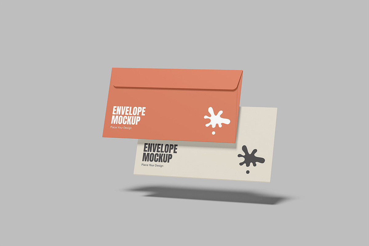 High Quality Envelope Mockup, a Print Template by lamorastudio (Photo 3 of 12)