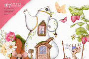 Cute Mice & Friends Clipart Set, an Animal Illustration by Pretty Little Lines (Thumbnail 3 of 13)