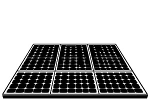 Solar panel black logo, an Object Graphic by Sketching