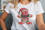 Christmas Gingerbread Man Patchwork, an Illustration by Sublimation Artist (Thumbnail 3 of 9)