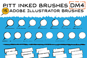 Pitt Inked Brushes DM4, a Brush Add-On by Pitt's Hand (Thumbnail 1 of 3)