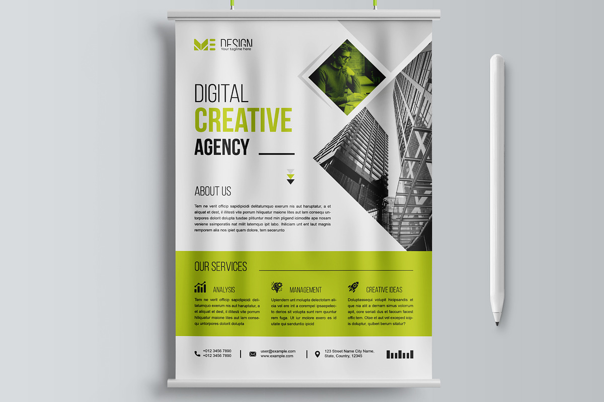 Business Flyer Template, a Flyer Template by MightyDesign (Photo 2 of 6)