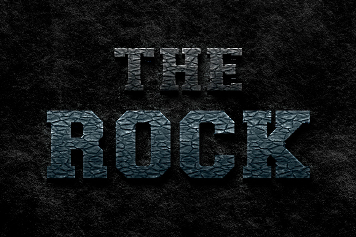 The Rock - Photoshop Style, a Layer Style Add-On by survivor (Photo 1 of 2)