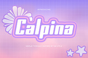 Calpina - Y2k Retro Font, a Sans Serif Font by Craft Supply Co. (Thumbnail 1 of 8)