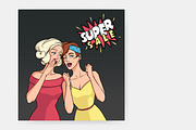 Comic women with speech bubble, a Person Illustration by Good Studio (Thumbnail 3 of 3)