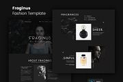 Fraginus Fashion Website Template, a Landing Page Template by PSDFY (Thumbnail 1 of 5)