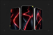 Neon Red Abstract Gradients, a Background Graphic by Milka (Thumbnail 5 of 10)