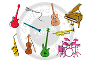 Musical instruments, an Illustration by mesblanc (Thumbnail 1 of 5)