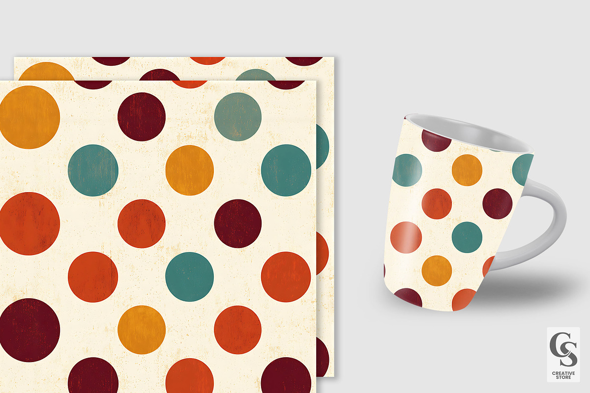 Southwestern Polka Dots Pattern, a Pattern Graphic by Creative Store (Photo 3 of 5)