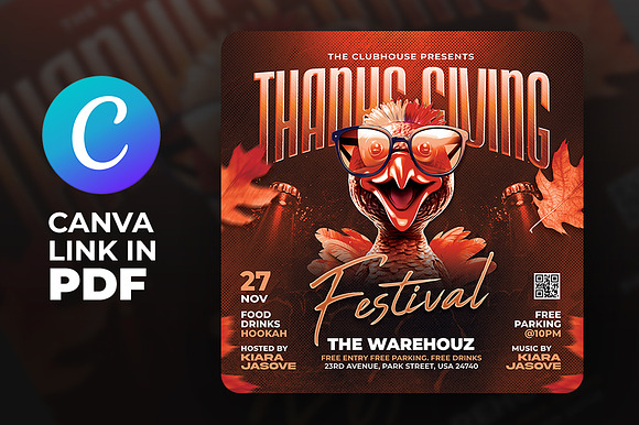 Thanksgiving Flyer Template preview 4
