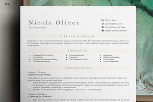 ATS Resume Template - Nicole