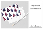 Christmas trees-Repeating Pattern, a Pattern Graphic by MissPerfectKaos (Thumbnail 3 of 4)