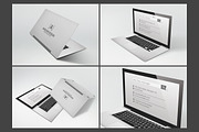 Laptop Folded Business Card Template, a Business Card Template by Graphicdome (Thumbnail 2 of 4)