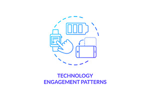 Technology Engagement Patterns Icon