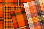 Orange Plaid Halloween Paper 12x12, a Texture Illustration by Area (Thumbnail 5 of 17)