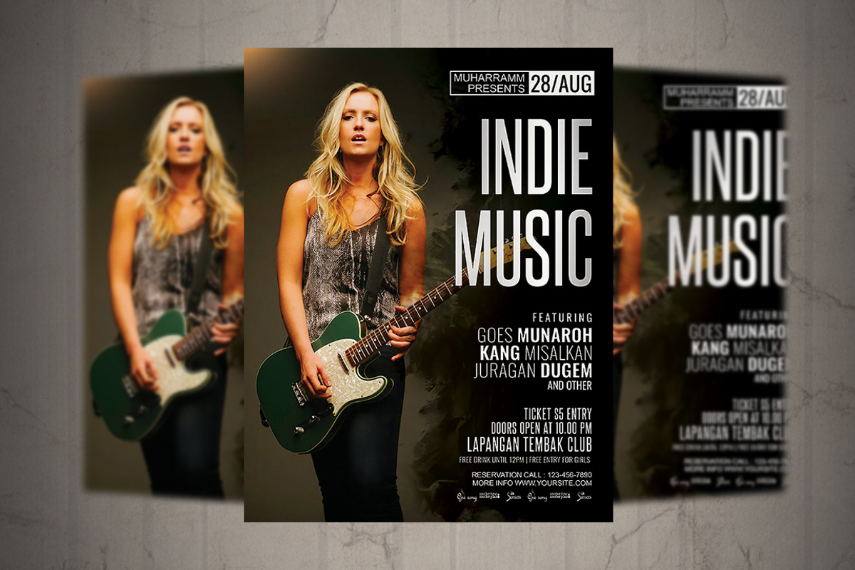 Indie Music Flyer / Poster, a Flyer Template by Septian