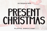 Present Christmas | Script Font, a Handwritten Font by Scratchones (Thumbnail 1 of 8)