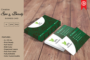 Spa & Beauty Business Card