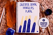 Artist Sketch Book Mock-Up, a Print Template by ZiziMarket (Thumbnail 1 of 5)