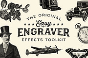 Easy Engraver Effects for Photoshop, a Layer Style Add-On by mockstar (Thumbnail 1 of 6)