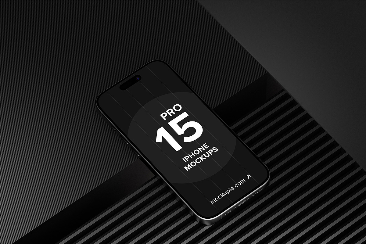 iPhone 15 Mockup, an iPhone Mockup by Mockupia (Photo 2 of 9)
