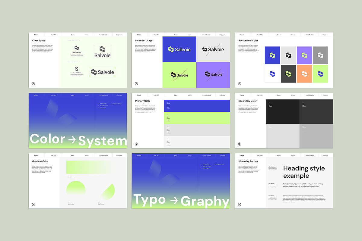 Corporate Brand Style Guide Template