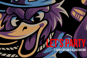 Let's Party Illustration, a Person Illustration by badsyxn