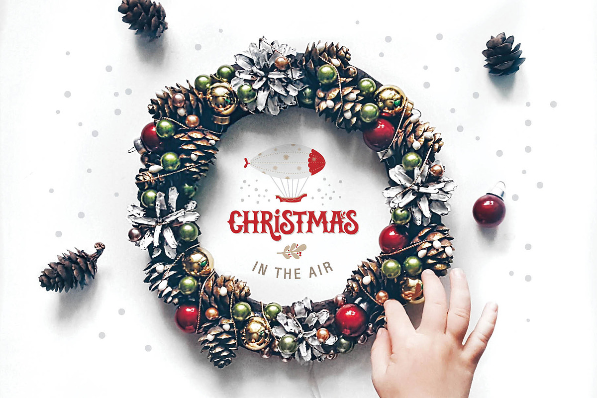 Christmas in the air. Graphic set, an Illustration by Maru_art (Photo 6 of 10)