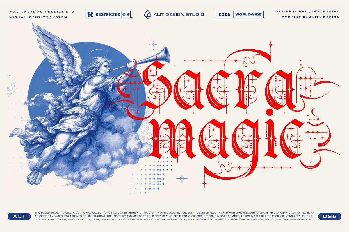Strata magic Typeface, a Blackletter Font by alit design (Photo 11 of 17)