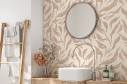 Hand Painted Leaves, a Wallpaper Graphic by MalyskaStudio (Thumbnail 2 of 6)