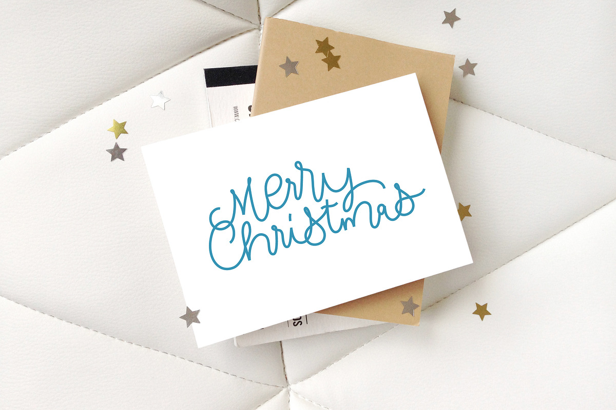 Merry Christmas small clipart, an Illustration by Nina's Illustration Shop (Photo 3 of 3)