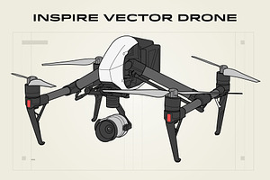 Inspire Vector Drone Illustration