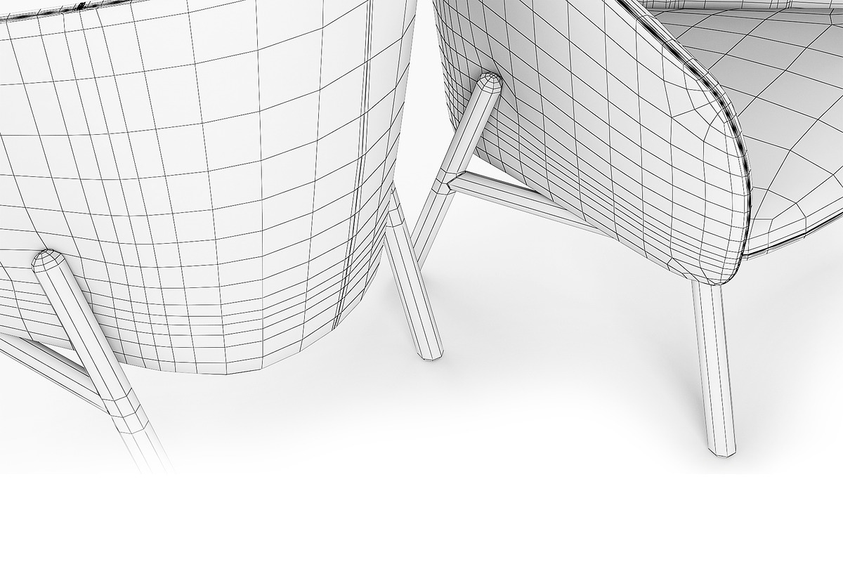 Kristalia Tuile armchair, a Furniture 3D Model by AllSkull (Photo 7 of 8)