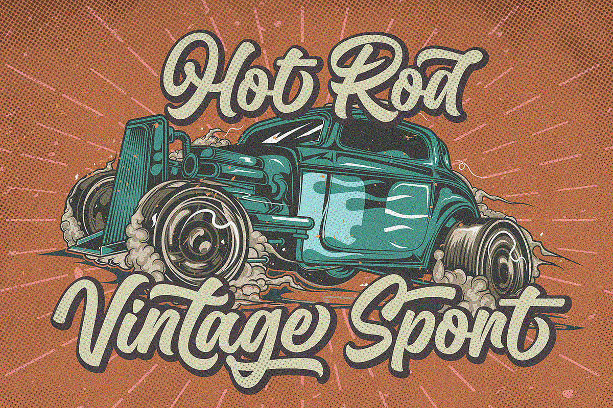 Hundred Miracles - Urban Restro Font, a Script Font by Subectype Studio (Photo 3 of 11)
