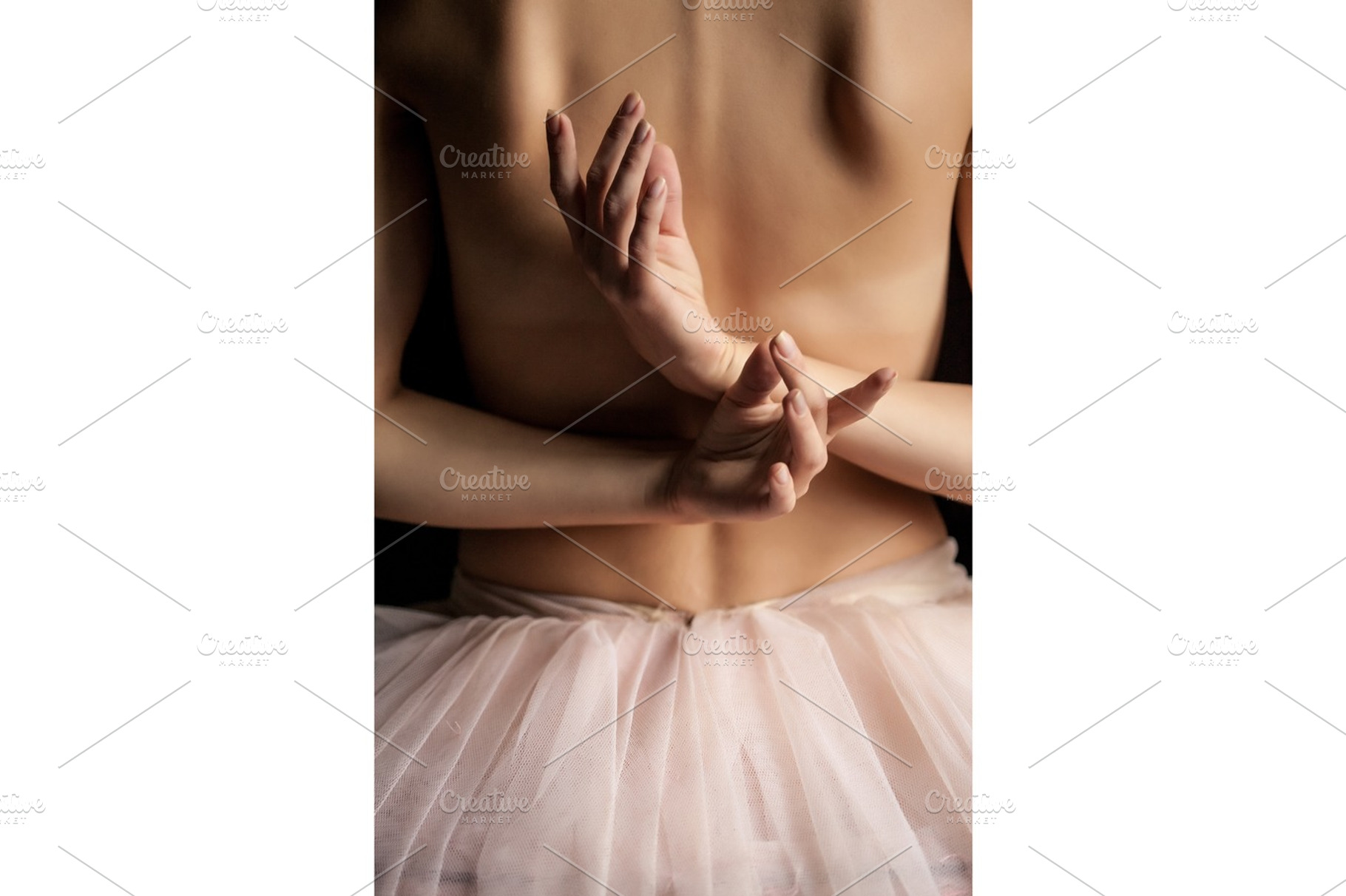 Beautiful ballerina back view on dack background featuring back, girl, and, a Person Photo by Volodymyr Melnyk