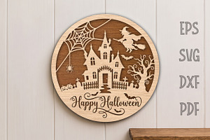 Happy Halloween Sign Svg,laser, an Object Graphic by Libby Wishes