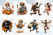Halloween Skeleton Dance Sublimation, a Graphic by designcity5 (Thumbnail 3 of 5)