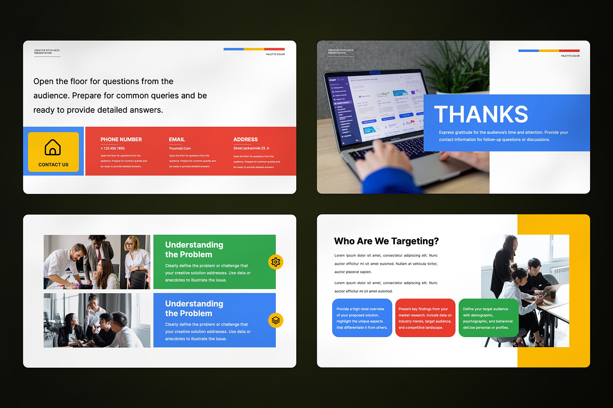 Creative Pitc Deck Google Slide, a Presentation Template by SquidPixey (Photo 4 of 7)
