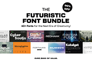 Futuristic Font Bundle - 93 Fonts!, a Sans Serif Font by HipFonts (Thumbnail 13 of 13)