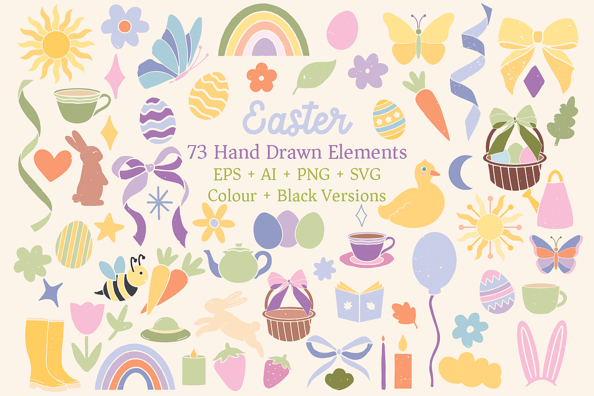 Easter and Spring Clipart, an Object Illustration by Ginny and Sam (Photo 1 of 11)
