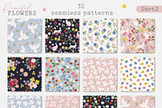 Peaceful Flower clipart & pattern, a Pattern Graphic by Cozy pattern shop (Thumbnail 5 of 9)