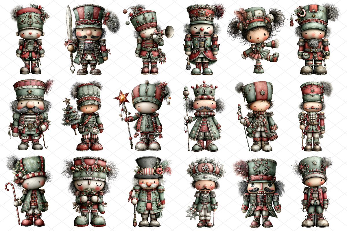 Christmas Nutcracker Soldier Clipart, an Illustration by cherrydesign (Photo 3 of 4)