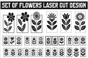 Minimal Flower Laser Cut Silhouette, an Icon by Amazin_art (Thumbnail 1 of 11)