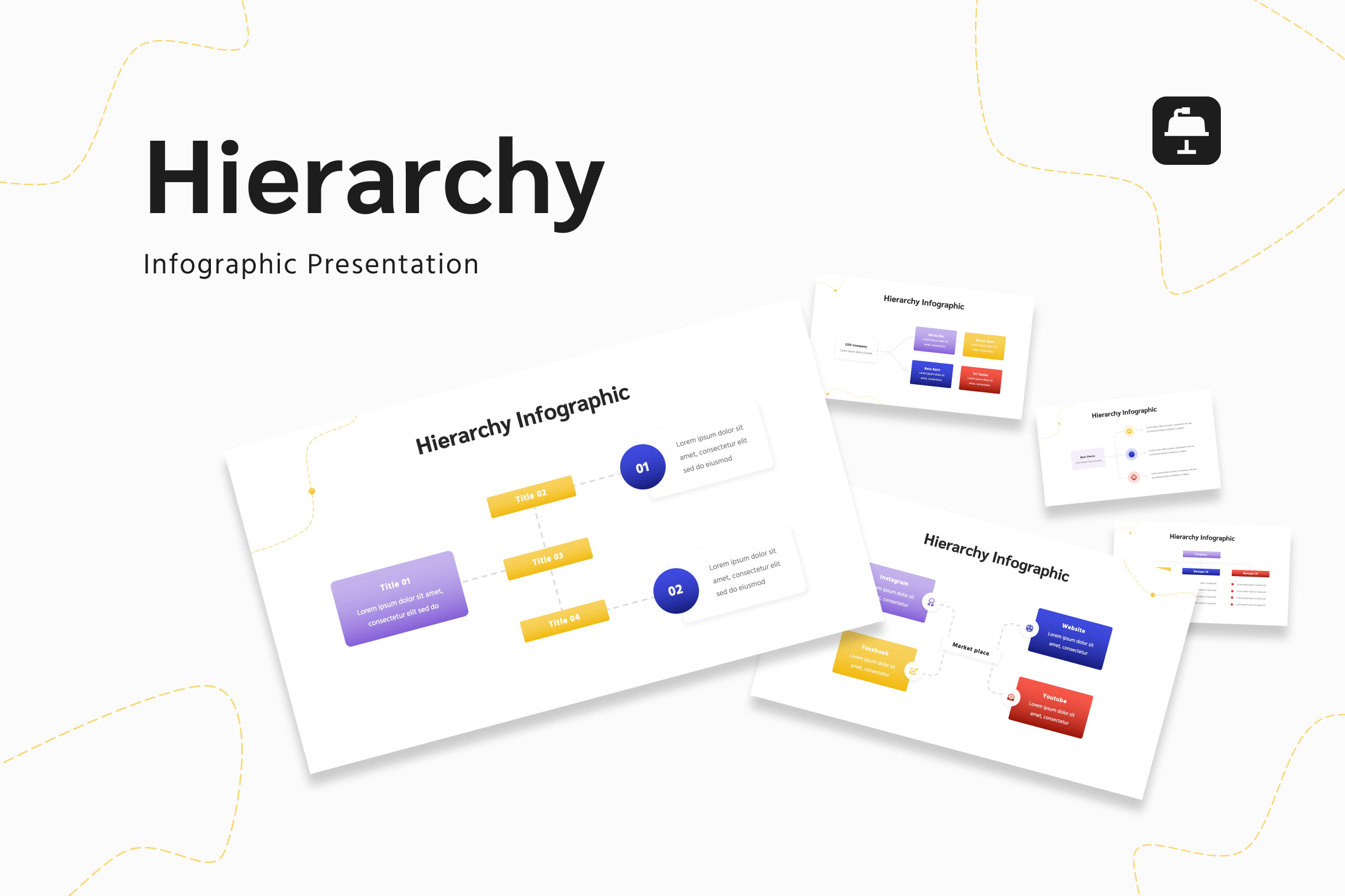 Hierarchy Infographic Keynote, a Presentation Template by Antstheme