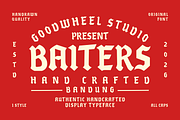 Baiters | Handdrawn Typeface, a Handwritten Font by Goodwheel Studio (Thumbnail 1 of 8)