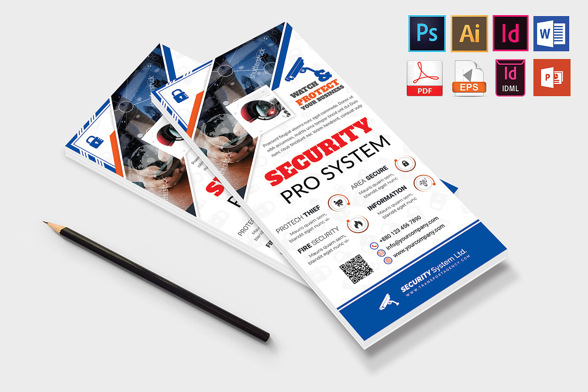 Security System DL Flyer Vol-1, a Flyer Template by Imagine Design Studio