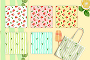Summer fruit patterns collecrion, a Pattern Graphic by ZabolotnaArt (Thumbnail 4 of 7)