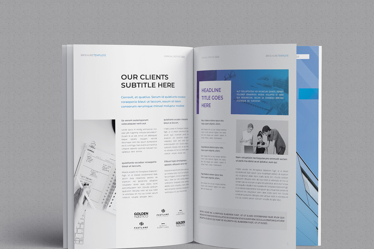 Annual Report | Docx | InDesign, a Brochure Template by BrochuresFactory (Photo 3 of 7)