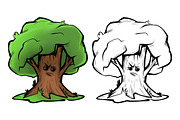 Funny Halloween Trees, an Illustration by NadyaKo (Thumbnail 7 of 7)