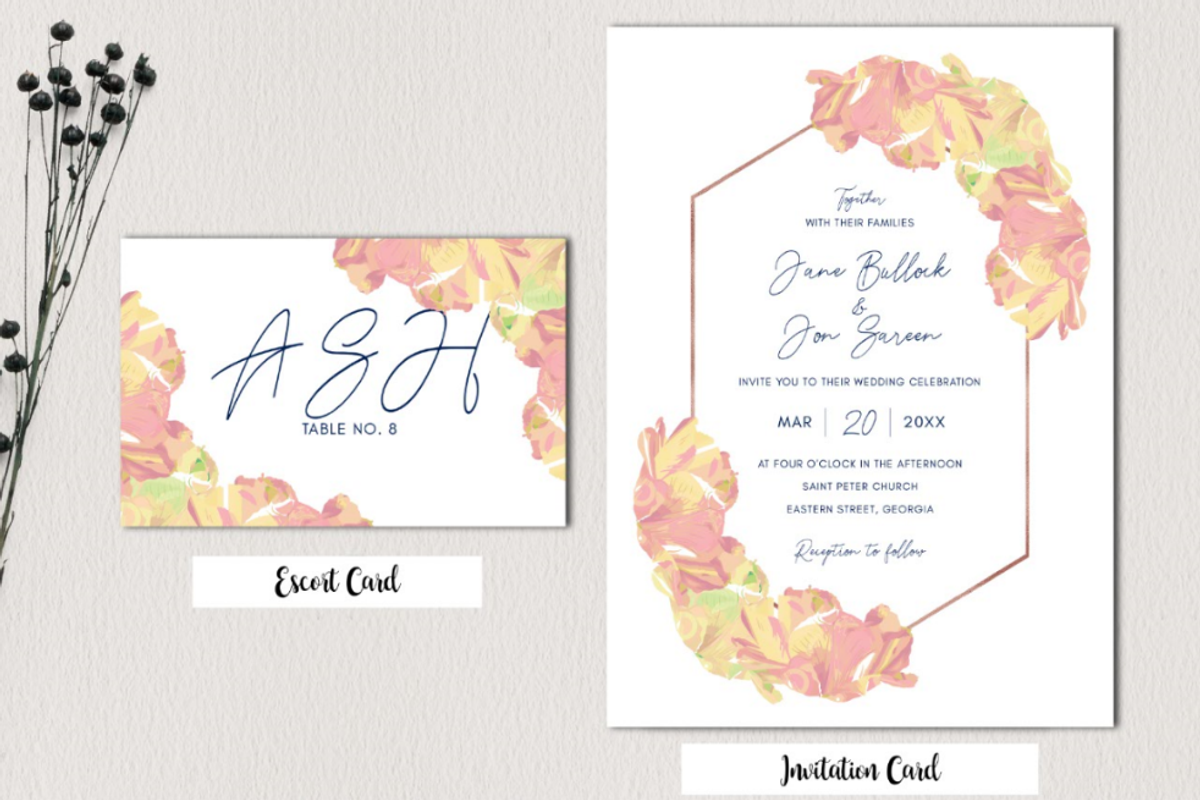 Wild Flower Wedding Collection, an Invitation Template by Zmapist (Photo 2 of 5)